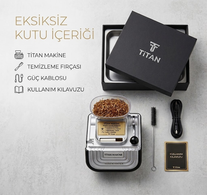 Titan Makine Profesyonel Elektrikli Kollu  Sigara Sarma Makinesi